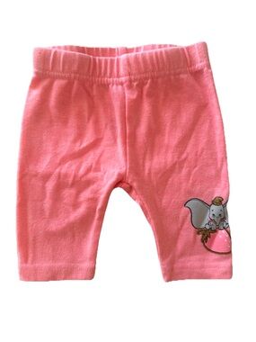 Disney Baby Pink Infant Leggings with Elephant Accent
